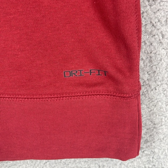 Air Jordan Oklahoma University Dri-Fit hoodie maroon kangaroo pocket men’s Large - Picture 11 of 14